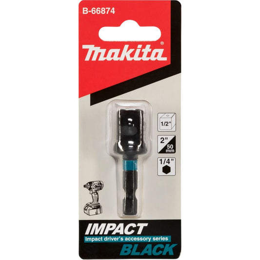 Adaptador Makita B-66874 / Preto / 1/4 6KT - 1/2 4KT_0