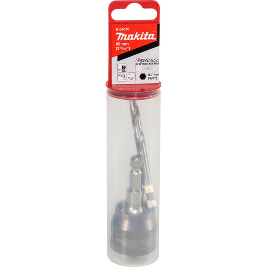 Adaptador Makita EZYCHANGE + Broca HSS / Preto / E-04070_0