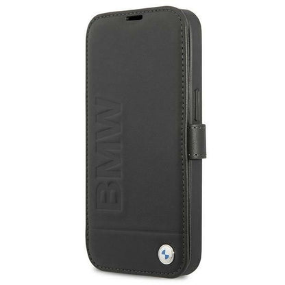 Etui BMW BMFLBKP13SSLLBK iPhone 13 mini 5,4" czarny/black book Signature_0