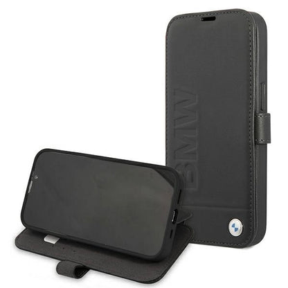 Etui BMW BMFLBKP13SSLLBK iPhone 13 mini 5,4" czarny/black book Signature_5