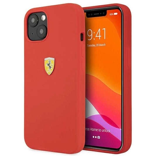 Ferrari FESSIHCP13SRE iPhone 13 mini 5.4&quot; red/red hardcase Silicone_0
