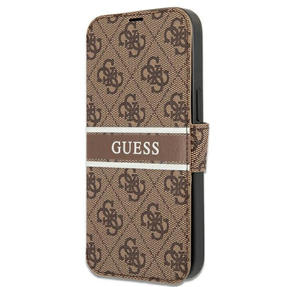 Guess GUBKP13L4GDBR iPhone 13 Pro / 13 6.1&quot; brown/brown book 4G Stripe_0