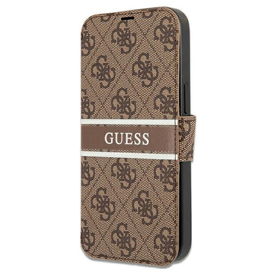 Guess GUBKP13L4GDBR iPhone 13 Pro / 13 6.1&quot; brown/brown book 4G Stripe_0