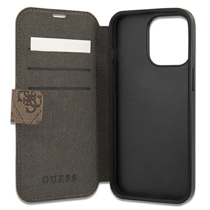 Guess GUBKP13L4GDBR iPhone 13 Pro / 13 6.1&quot; brown/brown book 4G Stripe_4