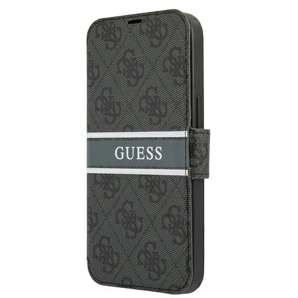 Guess GUBKP13S4GDGR iPhone 13 mini 5.4" grey/grey book 4G Stripe_0