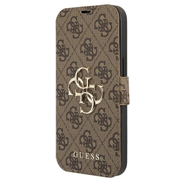 Guess GUBKP13X4GMGBR iPhone 13 Pro Max 6.7" brown/brown book 4G Big Metal Logo_0