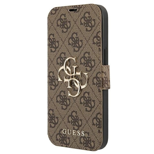 Guess GUBKP13X4GMGBR iPhone 13 Pro Max 6.7" brown/brown book 4G Big Metal Logo_0