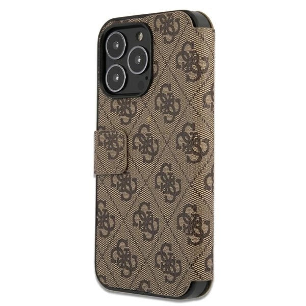 Guess GUBKP13X4GMGBR iPhone 13 Pro Max 6.7" brown/brown book 4G Big Metal Logo_3