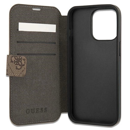 Guess GUBKP13X4GMGBR iPhone 13 Pro Max 6.7" brown/brown book 4G Big Metal Logo_4