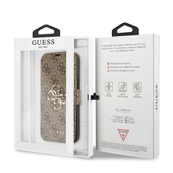 Guess GUBKP13X4GMGBR iPhone 13 Pro Max 6.7" brown/brown book 4G Big Metal Logo_7