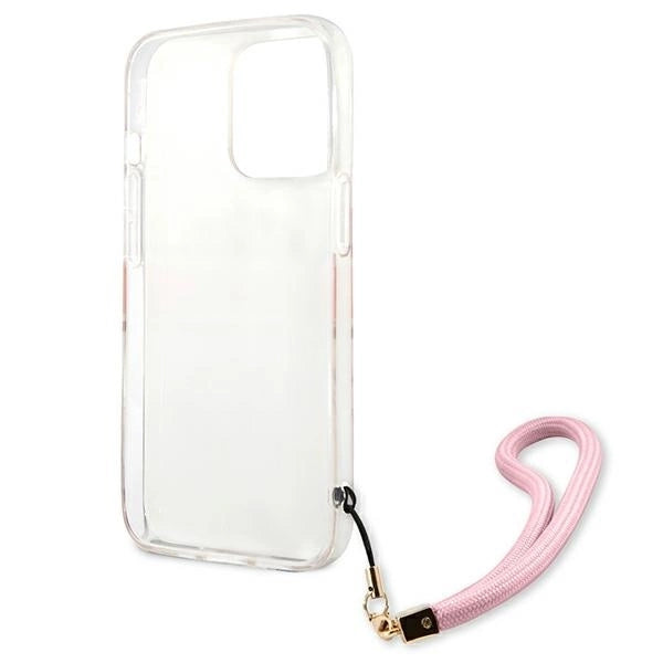 Guess GUHCP13LKCABPI iPhone 13 Pro / 13 6.1" pink/pink hardcase Camo Strap Collection_6