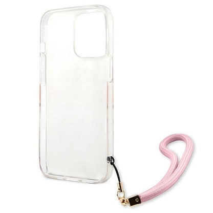 Guess GUHCP13LKCABPI iPhone 13 Pro / 13 6.1" pink/pink hardcase Camo Strap Collection_6