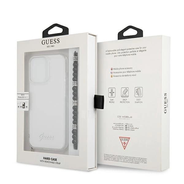 Guess GUHCP13LKPSBK iPhone 13 Pro / 13 6.1" Transparent hard case Black Pearl_7