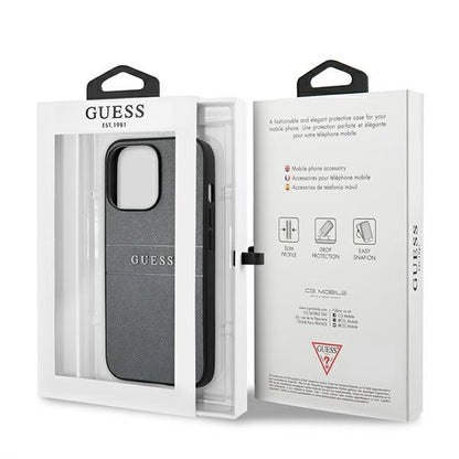 Guess GUHCP13LPSASBGR iPhone 13 Pro / 13 6.1" grey/grey Saffiano Strap_7
