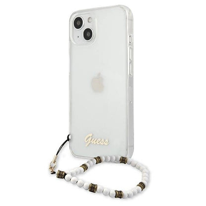 Guess GUHCP13SKPSWH iPhone 13 mini 5.4" Transparent hardcase White Pearl_1