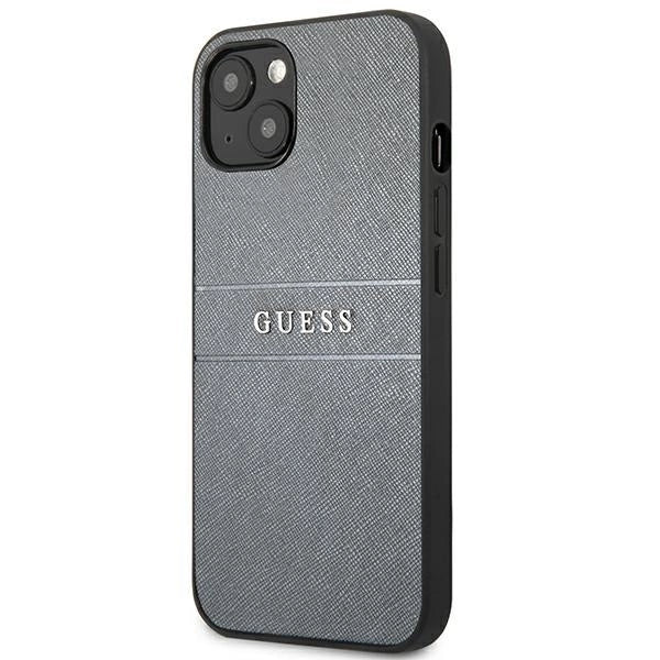 Guess GUHCP13SPSASBGR iPhone 13 mini 5.4" grey/grey Saffiano Strap_1