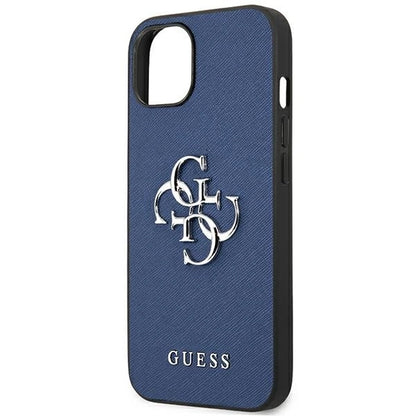 Guess GUHCP13SSA4GSBL iPhone 13 mini 5.4&quot; blue/blue hardcase Saffiano 4G Metal Logo_5