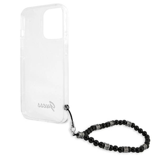 Guess GUHCP13XKPSBK iPhone 13 Pro Max 6.7" Transparent hardcase Black Pearl_6