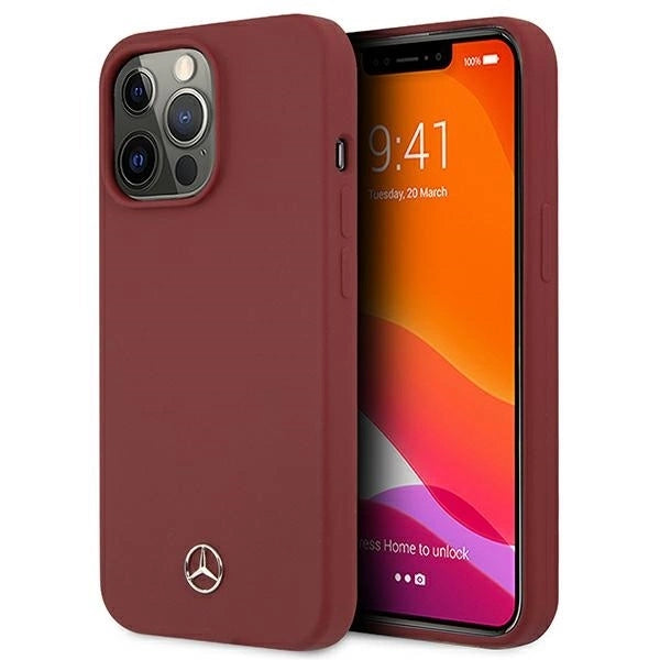 Mercedes MEHCP13LSILRE iPhone 13 Pro / 13 6,1" czerwony/red hardcase Silicone Line_0