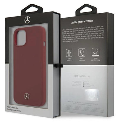 Mercedes MEHCP13SSILRE iPhone 13 mini 5,4" czerwony/red hardcase Silicone Line_7