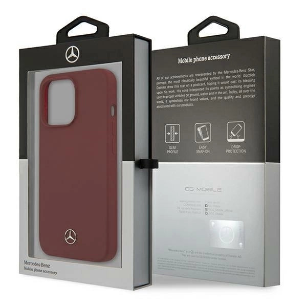 Mercedes MEHCP13XSILRE iPhone 13 Pro Max 6,7" czerwony/red hardcase Silicone Line_7