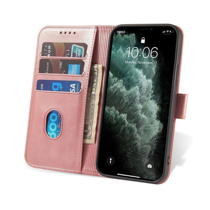 Magnet Case elegant case case cover with a flap and stand function Poco M4 Pro 5G pink_5