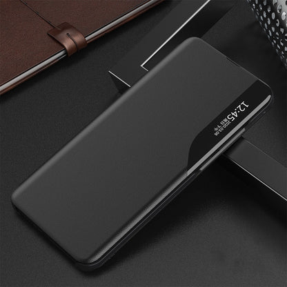 Eco Leather View Case elegant case with a flip cover and stand function for Samsung Galaxy S22 + (S22 Plus) black_12