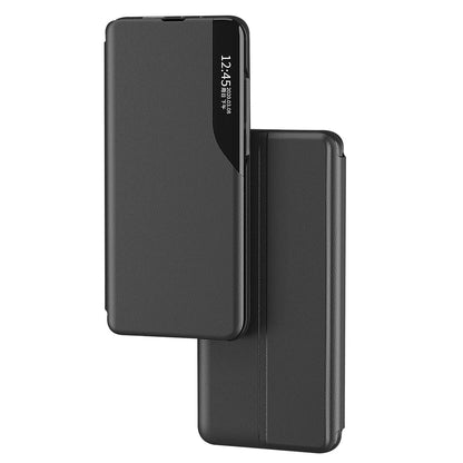 Eco Leather View Case elegant case with a flip cover and stand function for Samsung Galaxy S22 + (S22 Plus) black_1
