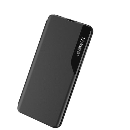 Eco Leather View Case elegant case with a flip cover and stand function for Samsung Galaxy S22 + (S22 Plus) black_4