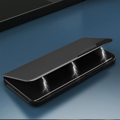 Eco Leather View Case elegant case with a flip cover and stand function for Samsung Galaxy S22 + (S22 Plus) black_7