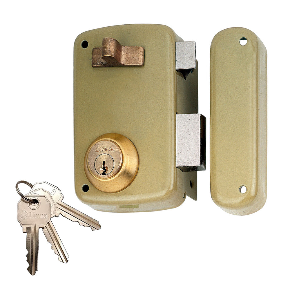 Fechadura de sobreposiÃ§Ã£o 5056a entrada 60mm, Ã  direita 95056ahe60d lince_0