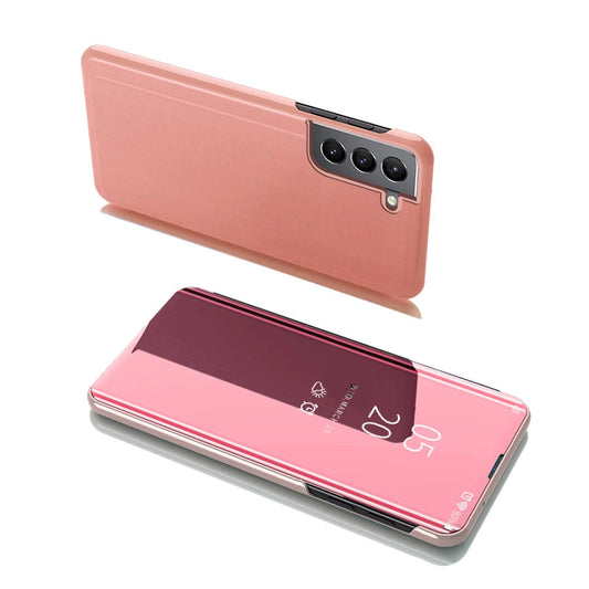 Clear View Case Flip Cover for Samsung Galaxy S22 + (S22 Plus) pink_0