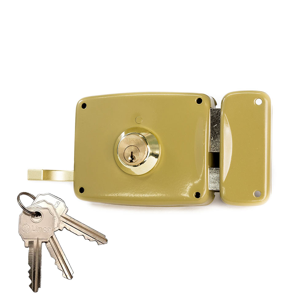 Fechadura de sobreposiÃ§Ã£o com cilindro 5125a entrada 80mm, Ã  direita 95125ahe08d lince_0