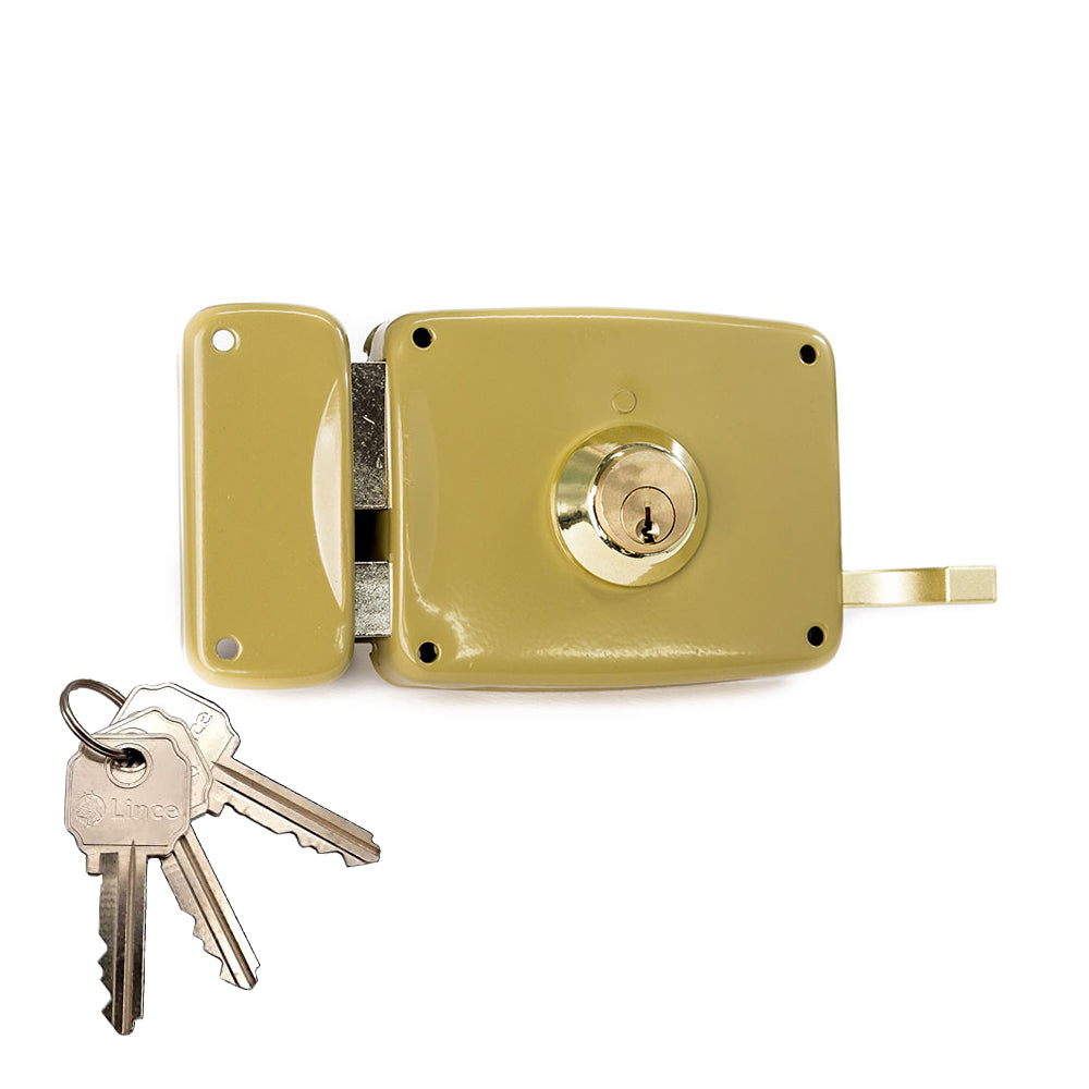 Fechadura de sobreposiÃ§Ã£o com cilindro 5125a entrada 120mm, Ã  esquerda 95125ahe12i lince_0