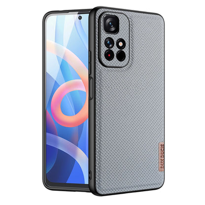 Dux Ducis Fino case cover covered with nylon material Poco M4 Pro 5G blue_0