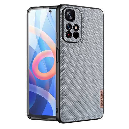 Dux Ducis Fino case cover covered with nylon material Poco M4 Pro 5G blue_0