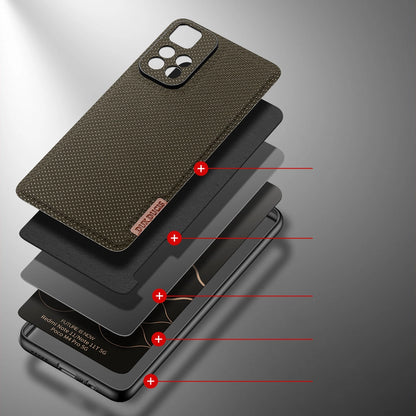 Dux Ducis Fino case cover covered with nylon material Poco M4 Pro 5G green_2