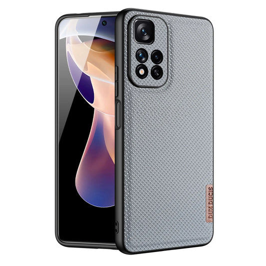Dux Ducis Fino case nylon covered cover Xiaomi Redmi Note 11 Pro+ 5G (China) / 11 Pro 5G (China) / Mi11i HyperCharge / Poco X4 NFC 5G blue_0