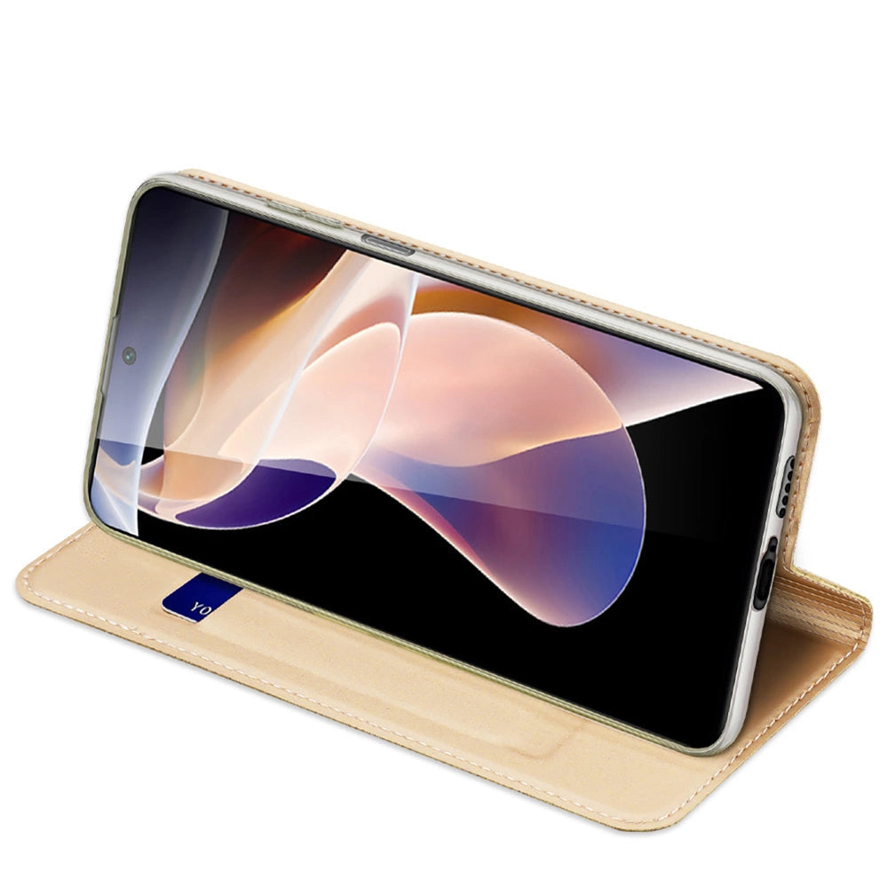 Dux Ducis Skin Pro Holster Case Cover Flip Poco M4 Pro 5G gold_5