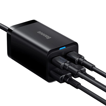 Baseus GaN3 Pro fast charger GaN 2 x USB Type C / 2 x USB 65W PD, QC4.0+, AFC, PPS + cable USB Type C - USB Type C 1m black (CCGP040101)_14