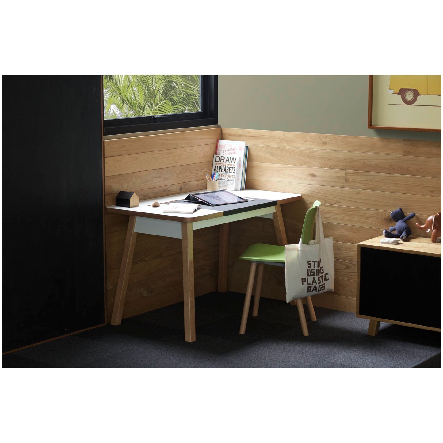 Secretária Bluelounge Branca Studiodesk 2 BLUSD2-WH_3