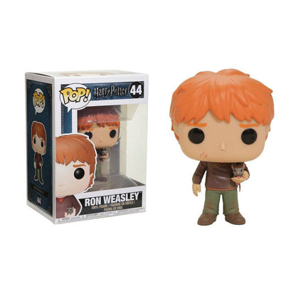 Figura Funko Pop! Vinyl: Harry Potter - Ron Weasley with Scabbers | #44