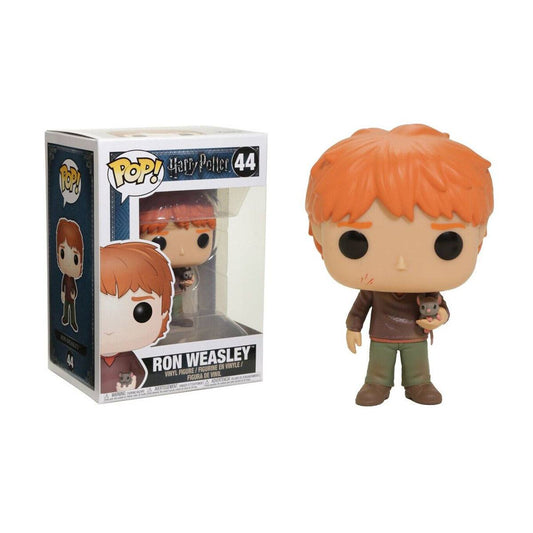 Figura Funko Pop! Vinyl: Harry Potter - Ron Weasley with Scabbers | #44