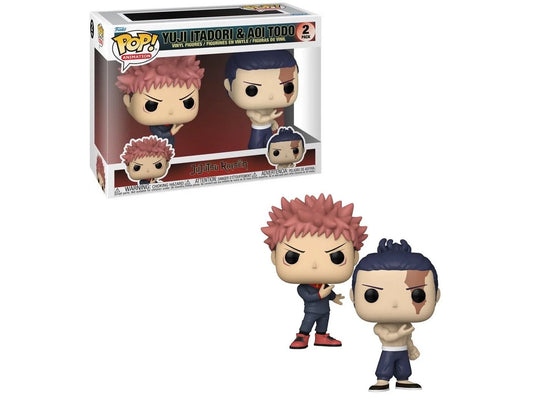 Figura Funko Pop! 2-Pack Animation Vinyl: Jujutsu Kaisen - Yuji Itadori & Aoi Todo
