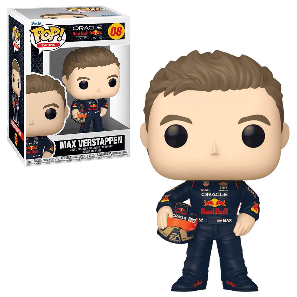 Figura Funko Pop! Racing Vinyl: F1 - Red Bull Racing - Max Verstappen with Helmet | #08