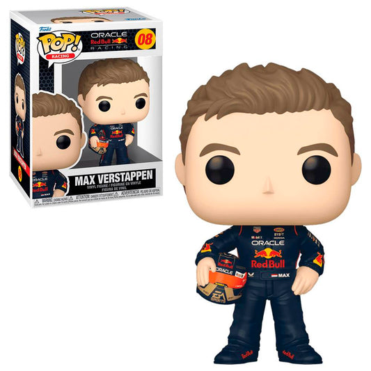 Figura Funko Pop! Racing Vinyl: F1 - Red Bull Racing - Max Verstappen with Helmet | #08