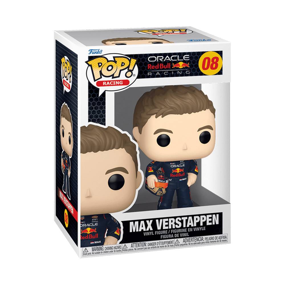 Figura Funko Pop! Racing Vinyl: F1 - Red Bull Racing - Max Verstappen with Helmet | #08