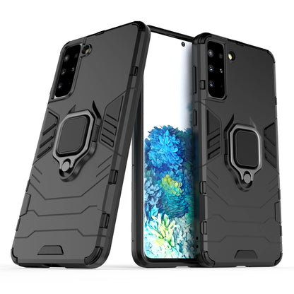 Ring Armor tough hybrid case cover + magnetic holder for Samsung Galaxy S22 + (S22 Plus) black_1
