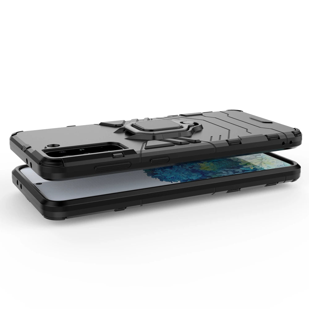 Ring Armor tough hybrid case cover + magnetic holder for Samsung Galaxy S22 + (S22 Plus) black_3