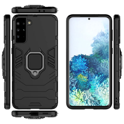 Ring Armor tough hybrid case cover + magnetic holder for Samsung Galaxy S22 + (S22 Plus) black_5